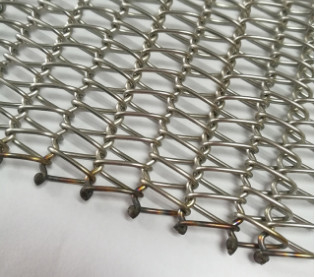 বেকারি টানেল ওভেনের জন্য 0.5mm-4mm ব্যালেন্সড স্পাইরাল SS তারের মেশ বেল্ট কনভেয়ার