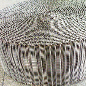 400mm 500mm মেটাল ওয়্যার মেশ কনভেয়র চেইন সহ ফ্ল্যাট ফ্লেক্স বেল্ট