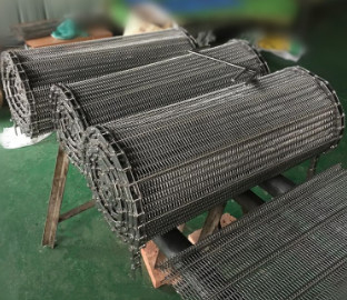 SUS302 স্টেইনলেস স্টীল বোনা স্পাইরাল ফ্রিজার বেল্ট ওয়্যার মেশ
