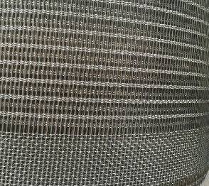 মই লিঙ্ক লোহা Galvanized ঢালাই তারের জাল পরিবাহক বেল্ট