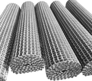 চকচকে স্টেইনলেস স্টিল জাল বেল্ট যা কাস্টমাইজযোগ্য দৈর্ঘ্য এবং ভারী লোড বহনের জন্য ডিজাইন করা হয়েছে