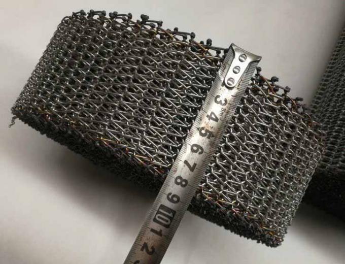 উচ্চ তাপমাত্রা 314 310s স্টেইনলেস স্টীল সর্পিল জাল পরিবাহক চেইন বেল্ট মেটাল 13